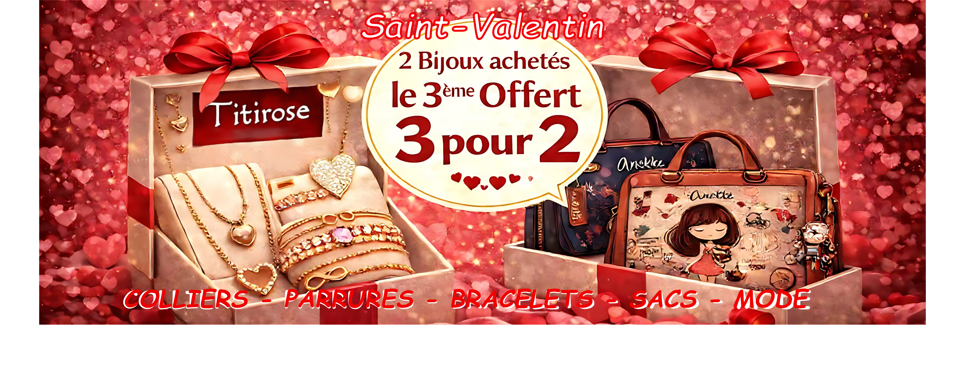 3 pour le prix de 2 Jusq'au 14 Fevrier 2026 'La selection pour vous : Click ici'